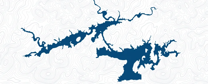 Map of Greers Ferry Lake