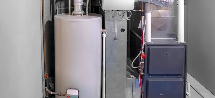 Greers Ferry Heat & Air technician installing and testing a new gas furnace